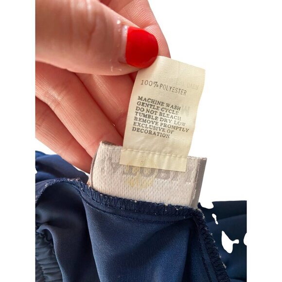 Vintage Natori II Saks Fifth Avenue Blue Satin Pajama Pants Medium - Picture 4 of 4